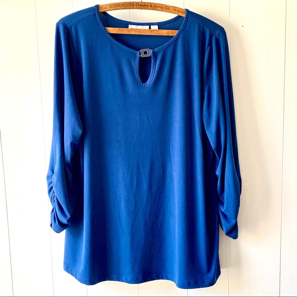 Susan Graver Royal Blue Top Size Large
